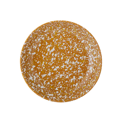 bloomingville - assiette creuse carmel en céramique, grès émaillé couleur marron 20.8 x 4.5 cm made in design