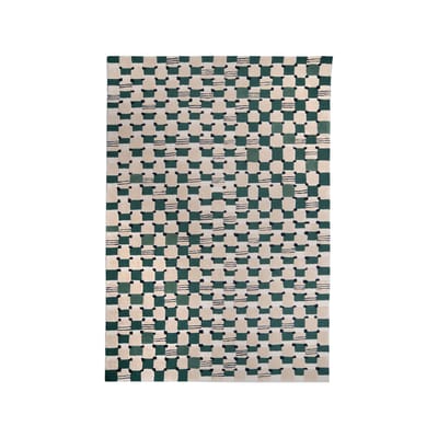 Tapis Damier vert / 170 x 240 cm - Tufté main - Maison Sarah Lavoine