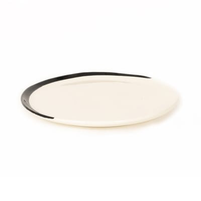 Assiette plate Esquisse céramique noir / Ø 26 cm - Maison Sarah Lavoine
