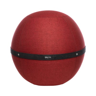 Pouf Ballon Original XL tissu rouge / Siège ergonomique - Ø 65 cm - BLOON PARIS