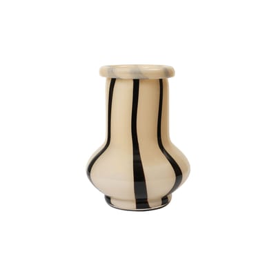 Vase Riban Large verre beige / Ø 18 x H 24 cm - Fait main - Ferm Living