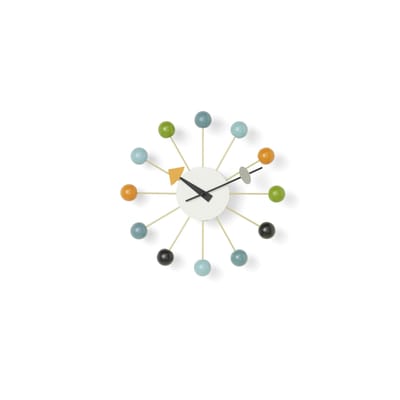 Vitra - Wall Clock Nelson Clock - Multicoloured - Painted Wood - Designer George Nelson 33Cm