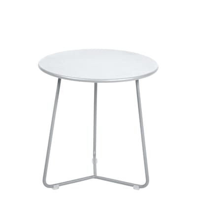 Table d'appoint Cocotte métal blanc / Tabouret - Ø 34 x H 36 cm - Fermob