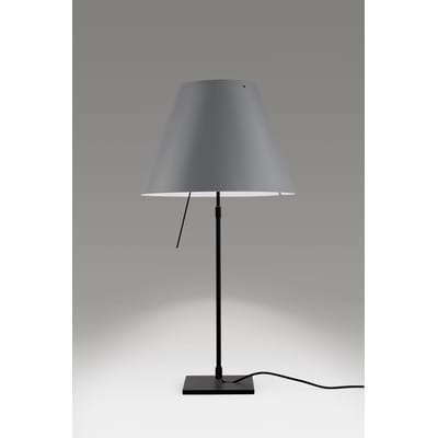 Lampe de table Costanza plastique gris / H 76 à 110 cm - Luceplan
