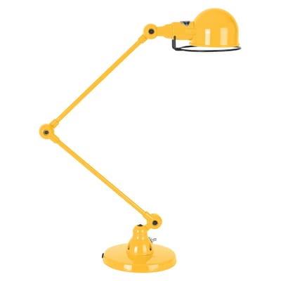 Lampe de table Signal métal jaune / 2 bras - H max 60 cm - Jieldé