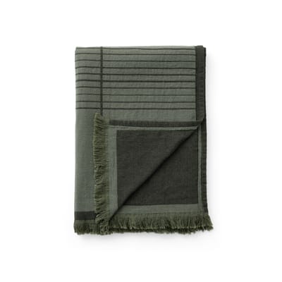 &tradition - plaid textile en tissu, viscose couleur vert 19.83 x cm designer all the way to paris made in design