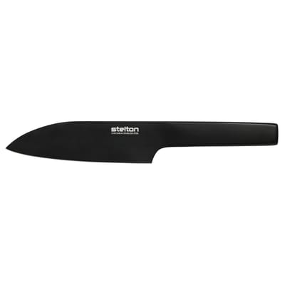 stelton - couteau de cuisine pure black en métal, acier inoxydable couleur noir 27 x 35 4 cm designer holmbäcknordentoft made in design
