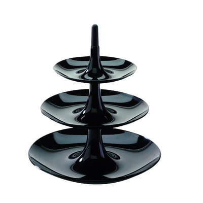 koziol - serviteur babell en plastique, polypropylène couleur noir 18 x 25 22 cm designer hints made in design