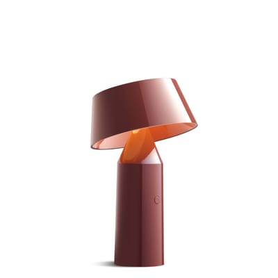 Lampe sans fil rechargeable Bicoca plastique rouge - Marset