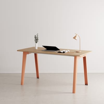 Bureau New Modern bois rose / 150 x 70 cm - Chêne éco-certifié - TIPTOE
