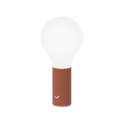Lampe extérieur sans fil rechargeable Aplô LED métal rouge - Fermob
