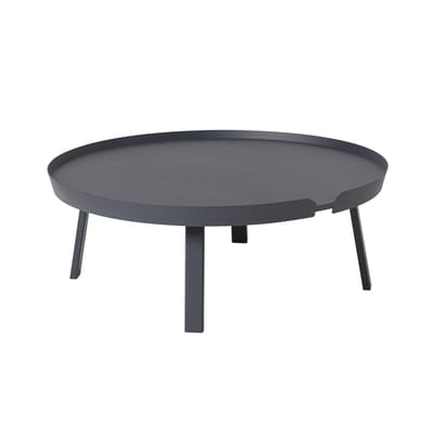 Table basse Around XL bois gris / Ø 95 x H 36 cm - Muuto