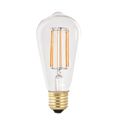 Ampoule LED filaments E27 ST64 verre or transparent / 6W (60W) - Pop Corn