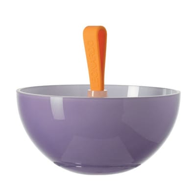 leonardo - coupe nico en verre, silicone couleur violet 33.02 x 8 cm made in design