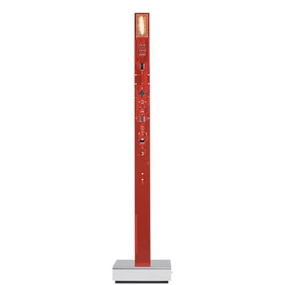 Lampe de table My New Flame plastique rouge / Bougie LED - 40 cm / Version USB - Ingo Maurer
