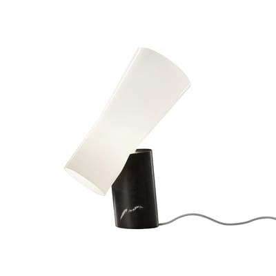 Lampe de table Nile verre pierre noir / Marbre - H 55 cm - Foscarini