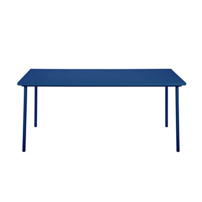 Table rectangulaire Patio métal bleu / 200 x 100 cm - Tôle pleine - Tolix