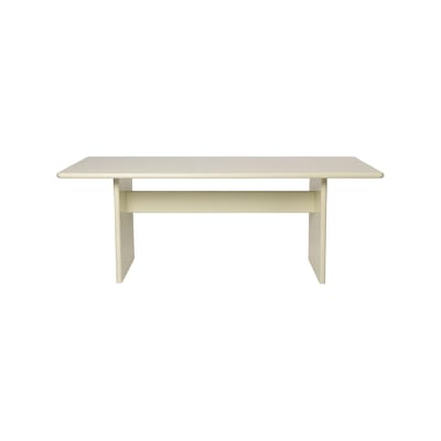 Table rectangulaire Rink Small bois beige / 200 x 90 cm - Ferm Living