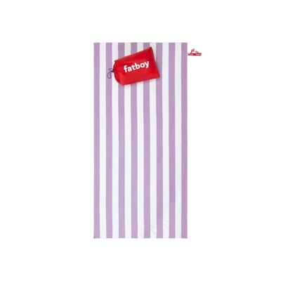 Serviette de plage Beach Baggy tissu violet / Avec coussin gonflable - Fatboy