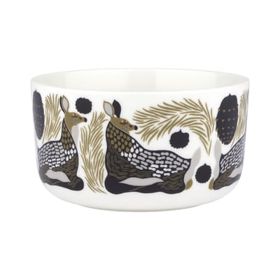 marimekko - bol bols en céramique, grès couleur or 12.5 x 7 cm designer aino-maija  metsola made in design