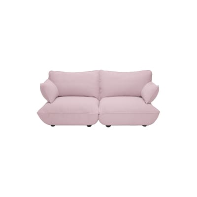Canapé droit Sumo Medium tissu rose / 3 places - L 210 cm - Fatboy