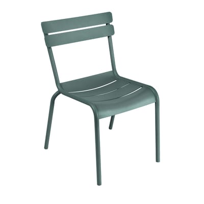Chaise empilable Luxembourg métal vert / Aluminium - Fermob