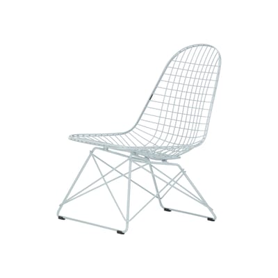 Fauteuil lounge Wire Chair LKR métal bleu / Charles & Ray Eames, 1951 - Vitra