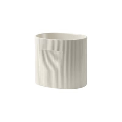 Muuto White - Flowerpot Ridge - Terracotta - Designer Studio Kaksikko Small