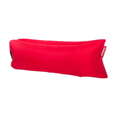 Pouf d'extérieur gonflable Lamzac 3.0 tissu rouge / L 200 cm - Polyester - Fatboy