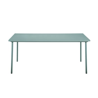 Table rectangulaire Patio métal vert / 200 x 100 cm - Tôle pleine - Tolix