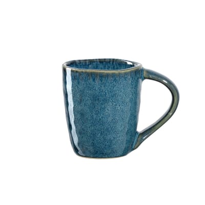 leonardo - tasse à espresso matera en céramique, grès émaillé couleur bleu 14.42 x 6.4 cm made in design