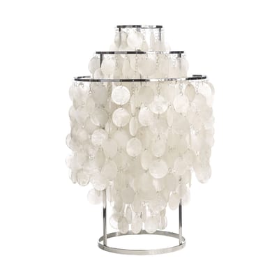 Lampe de table Fun 1TM verre blanc / Ø 40 cm - Panton 1964 - Verpan