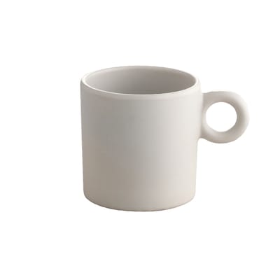 alessi - tasse à café dressed en plein air plastique, mélamine couleur gris 7.5 x 18.17 5.5 cm designer marcel wanders made in design