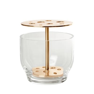 Vase Ikebana Small métal verre or /By Jaime Hayon- H 13 cm - Fritz Hansen