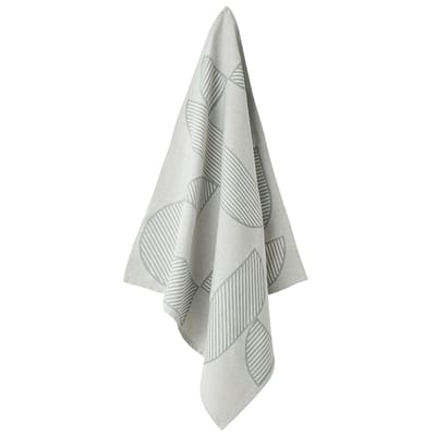 aytm - torchon figura en tissu, coton couleur gris 18.17 x cm made in design