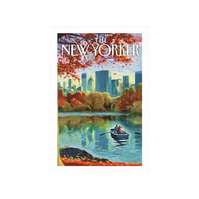 Affiche The New Yorker / Row boat in Central Park, Eric Drooker papier multicolore / 38 x 56 cm - Im
