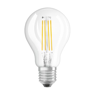 Ampoule LED E27 verre transparent / Sphérique claire - 4W=40W (2700K, blanc chaud) - Osram
