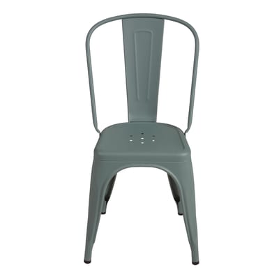 Chaise empilable A Indoor métal vert / Acier Couleur - Pour l'intérieur - Tolix