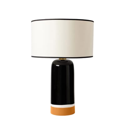 Lampe de table Sicilia céramique noir / H 60 cm - Maison Sarah Lavoine