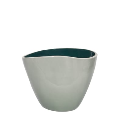 Vase Double Jeu céramique bleu vert / Small - H 21 cm - Maison Sarah Lavoine