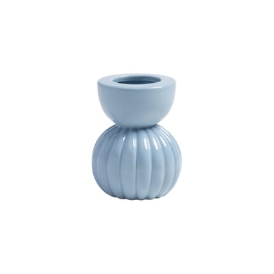Vase Stack céramique bleu / Ø 7.5 x H 9,5 cm - & klevering