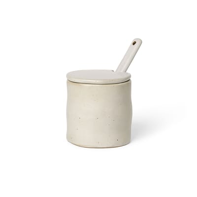 Ferm Living White - Pot Flow - Enamelled China Size 8