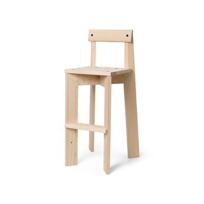 Chaise haute Ark bois naturel / Chaise junior - Assise : H 53 cm - Ferm Living