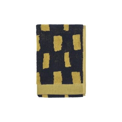 marimekko - serviette de toilette serviettes en tissu, coton éponge couleur jaune 10 x cm designer vuokko eskolin-nurmesniemi made in design