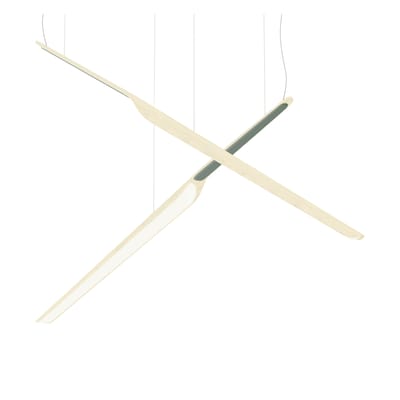 Suspension Swan Wing bois naturel / L 118 cm - Tunto