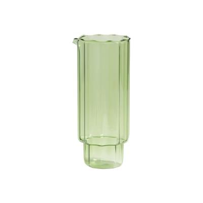 & klevering - carafe bloom en verre couleur vert 9.5 x 20.5 cm made in design