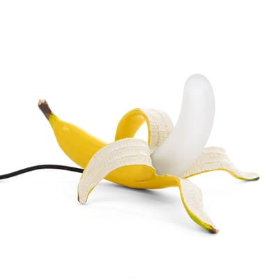 Lampe de table Banana Dewey plastique jaune / Résine - Seletti