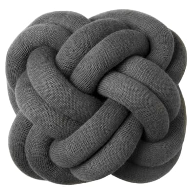 Coussin Knot tissu gris / Fait main - 30 x 30 cm / 2016 - Design House Stockholm