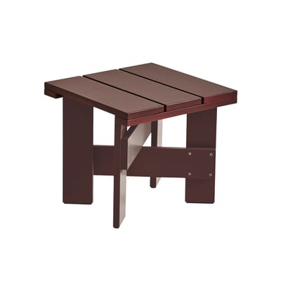 Table basse Crate Outdoor bois rouge / Gerrit Rietveld, 1934 - 49,5 x 49,5 x H 45 cm - Hay