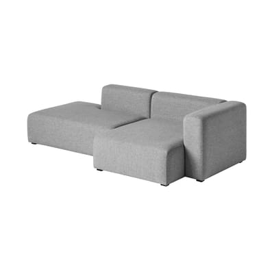 Canapé d'angle Mags tissu gris / L 246 cm - Accoudoir droit - Hay